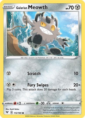 Card Galarian Sirfetch'd 98/189 da coleção Darkness Ablaze