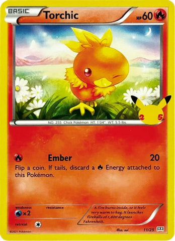 Chimchar Holo - McDonald's Collection 2021 Pokémon card 12/25