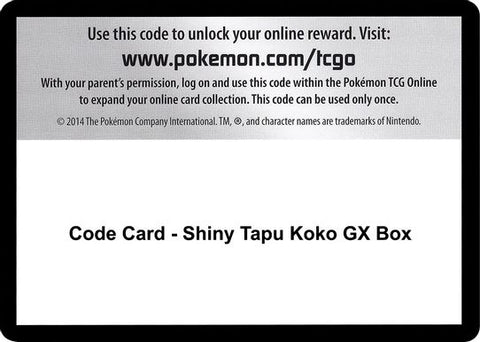 Pokemon Shiny Tapu Koko GX Box Retail Edition Retail Card Game