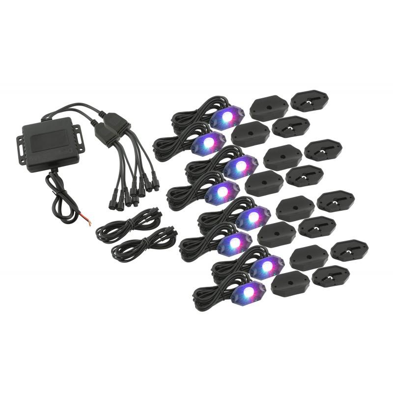 Ip65 Rgb Led 8 Way App Controlled Underbody Wheel Well Light Kit