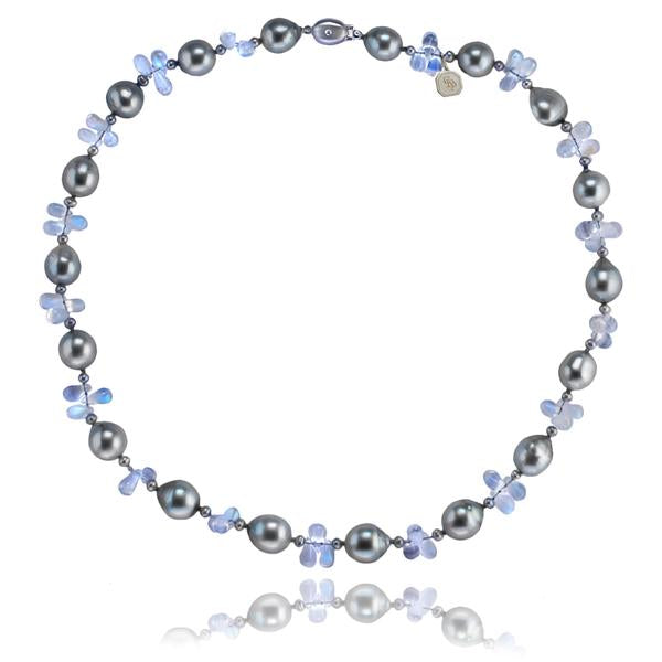 moonstone and pearl necklace