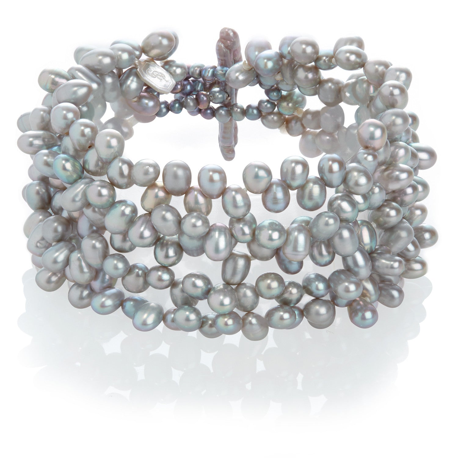 grey pearl bracelet