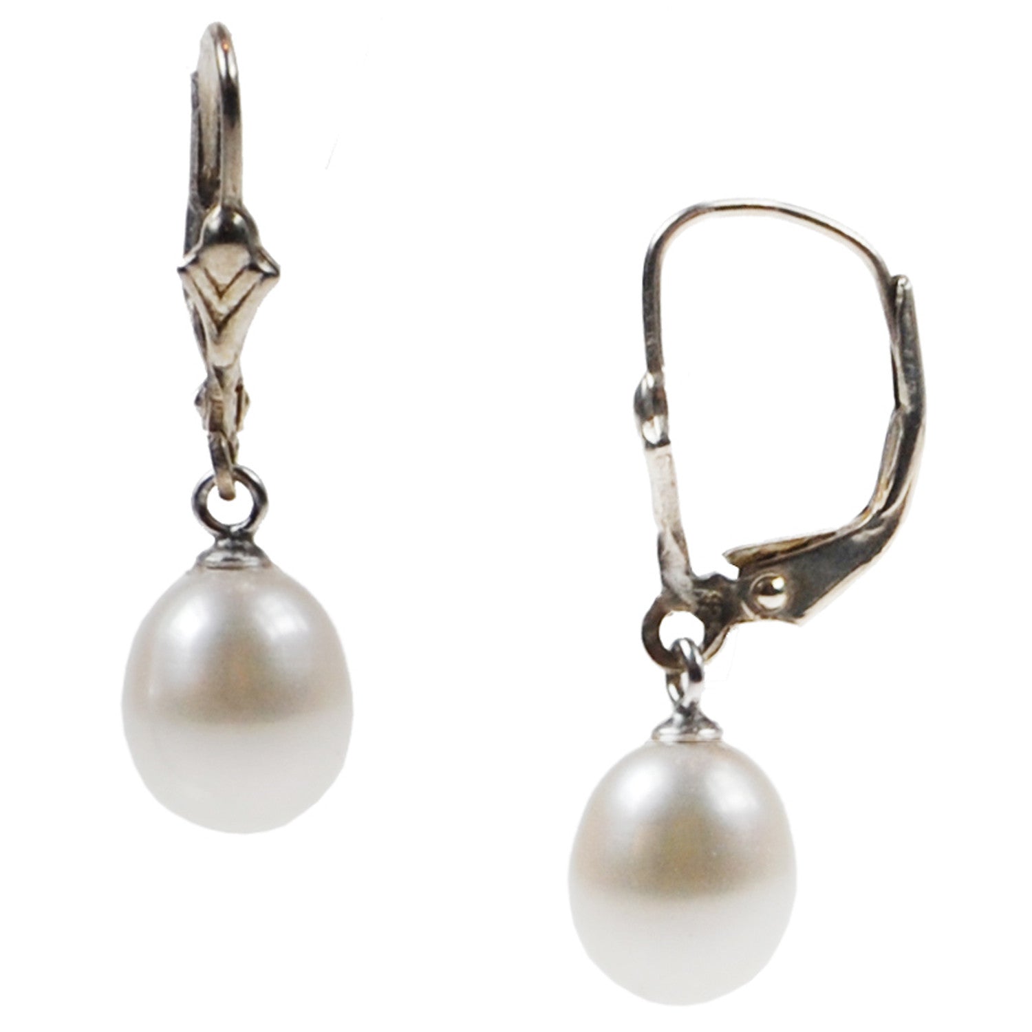 Pearl Drop Earrings on French Fittings - CD Pearls