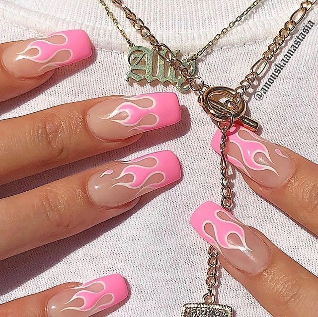 These 10 Flame Nails Are Hotter Than Hot