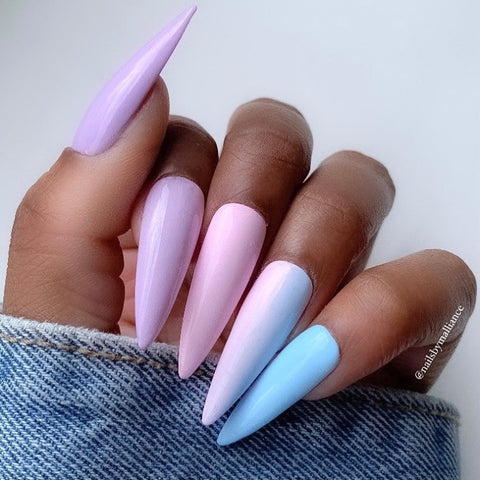 Ombre pastel nails