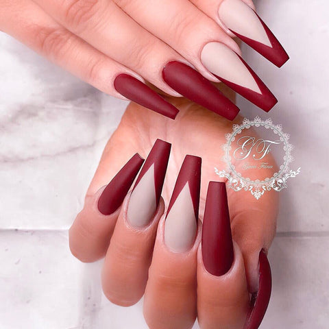 dark red nail polish color