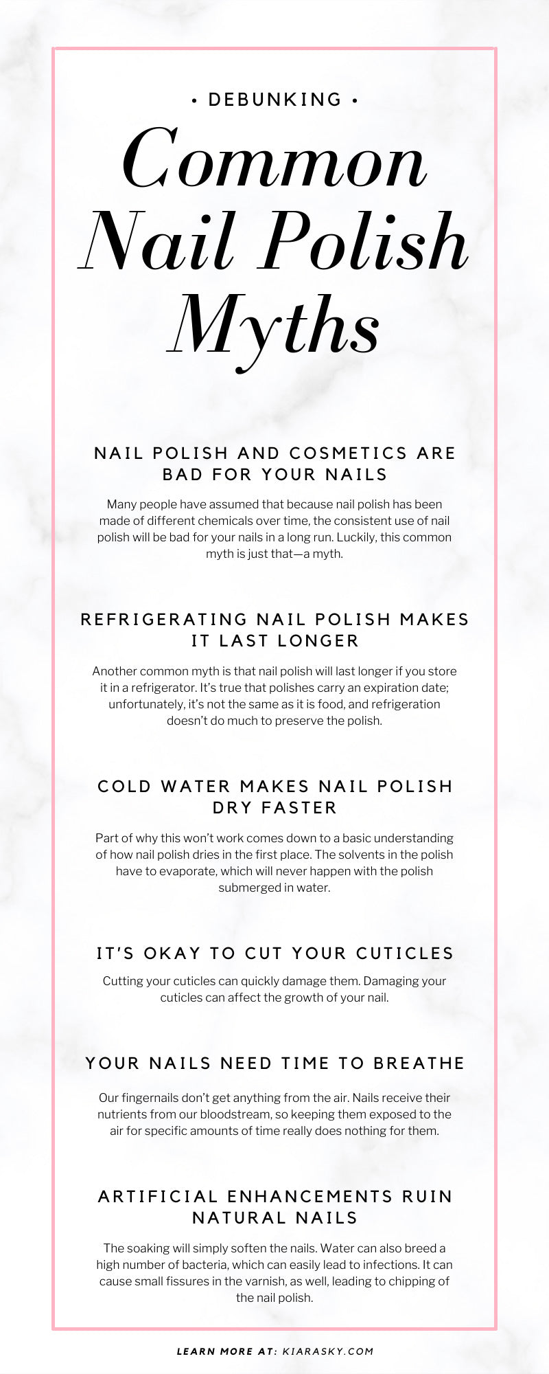 Debunking Common Nail Polish Myths