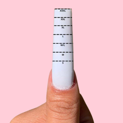 common lengths of nail shapes to xxxl