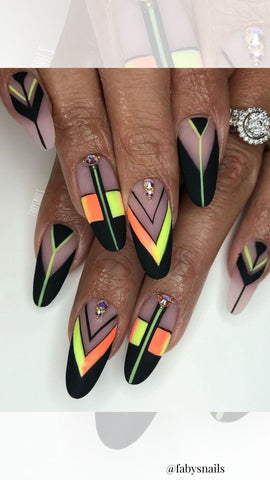 geometric nail design