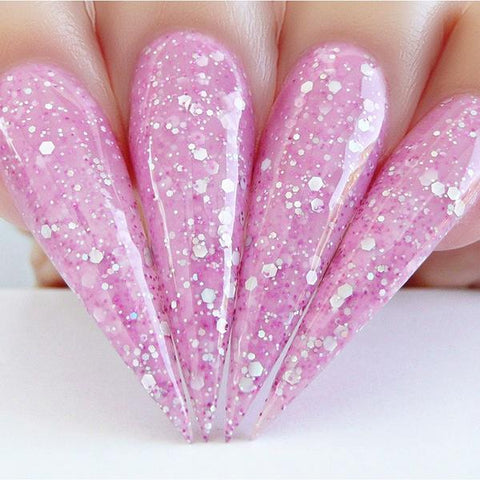 pink glittery nail polish