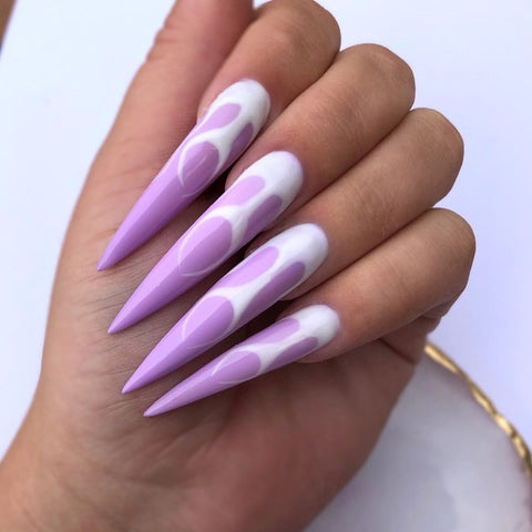 light purple nail color