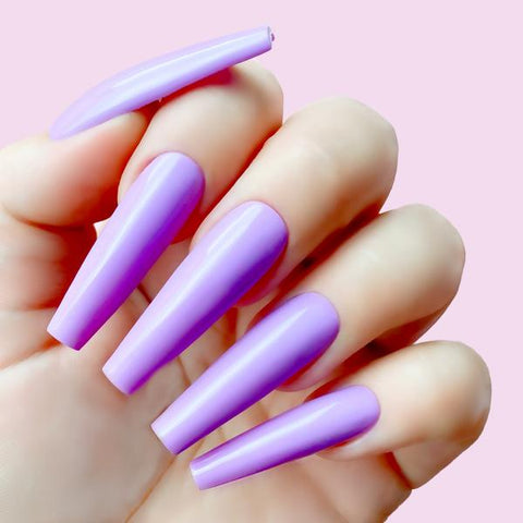cute purple nail color