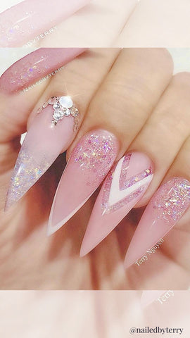 26 Nail Designs With Diamonds That Absolutely Kill It