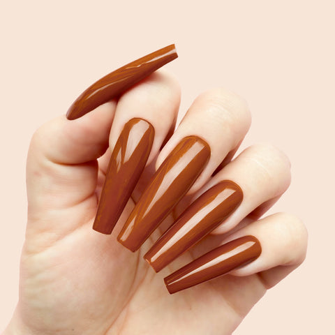 brown fall nail color