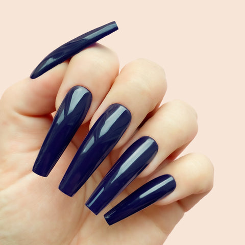 blue fall nail color