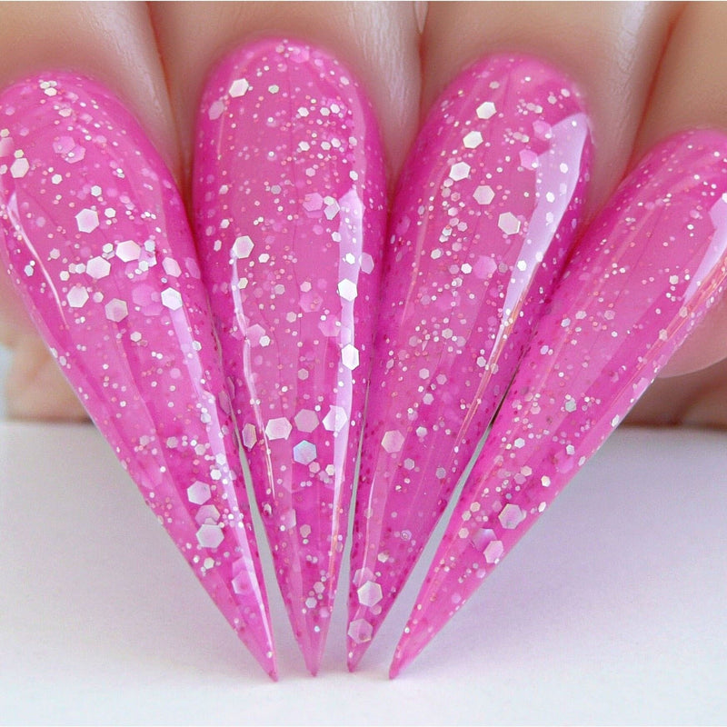 That's Phat | Pink Neon Glitter Dip Powder | Kiara Sky