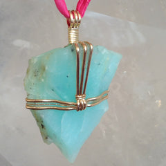 Blue Opal Pendant by Venusrox London Crystals 