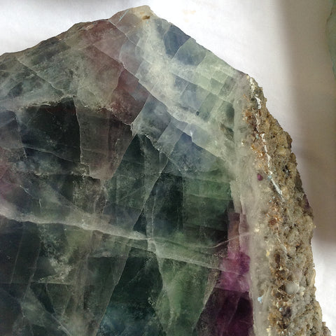 Venusrox Crystals Fluorite Slice 