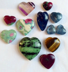 Crystal Hearts at the Venusrox Crystal Collection London