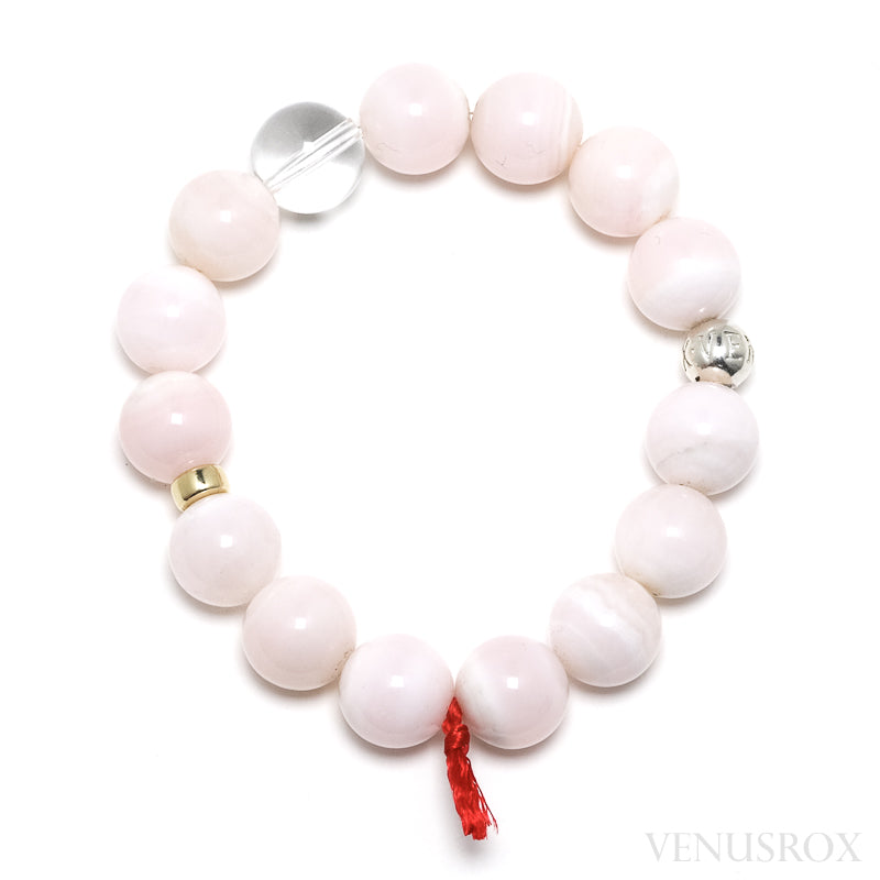 Healing Hearts Bracelet Stack Rhodochrosite Pink Mangano Calcite    TisheyCreates