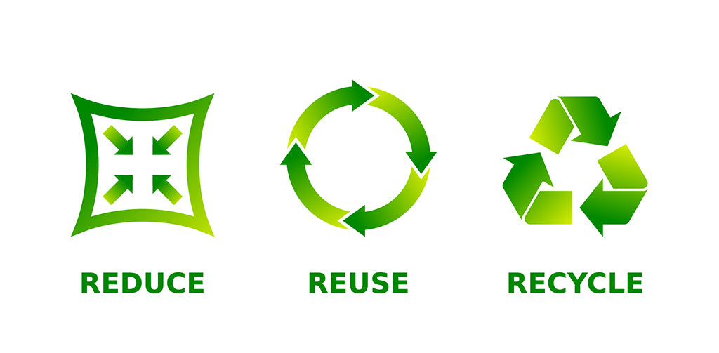 reduce, reuse, recycle icons