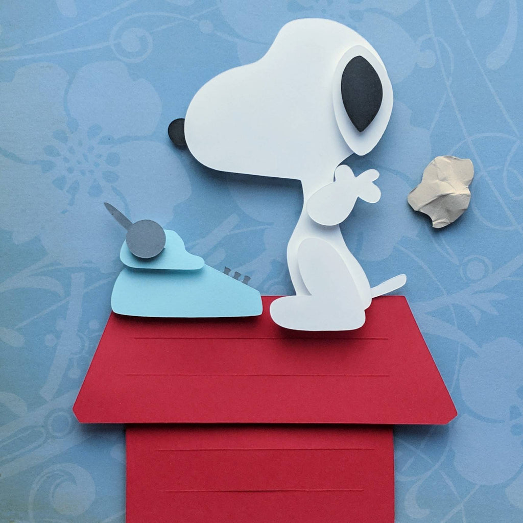 Snoopy 8 X8 Shaowbox Papercut Small Rini Lady