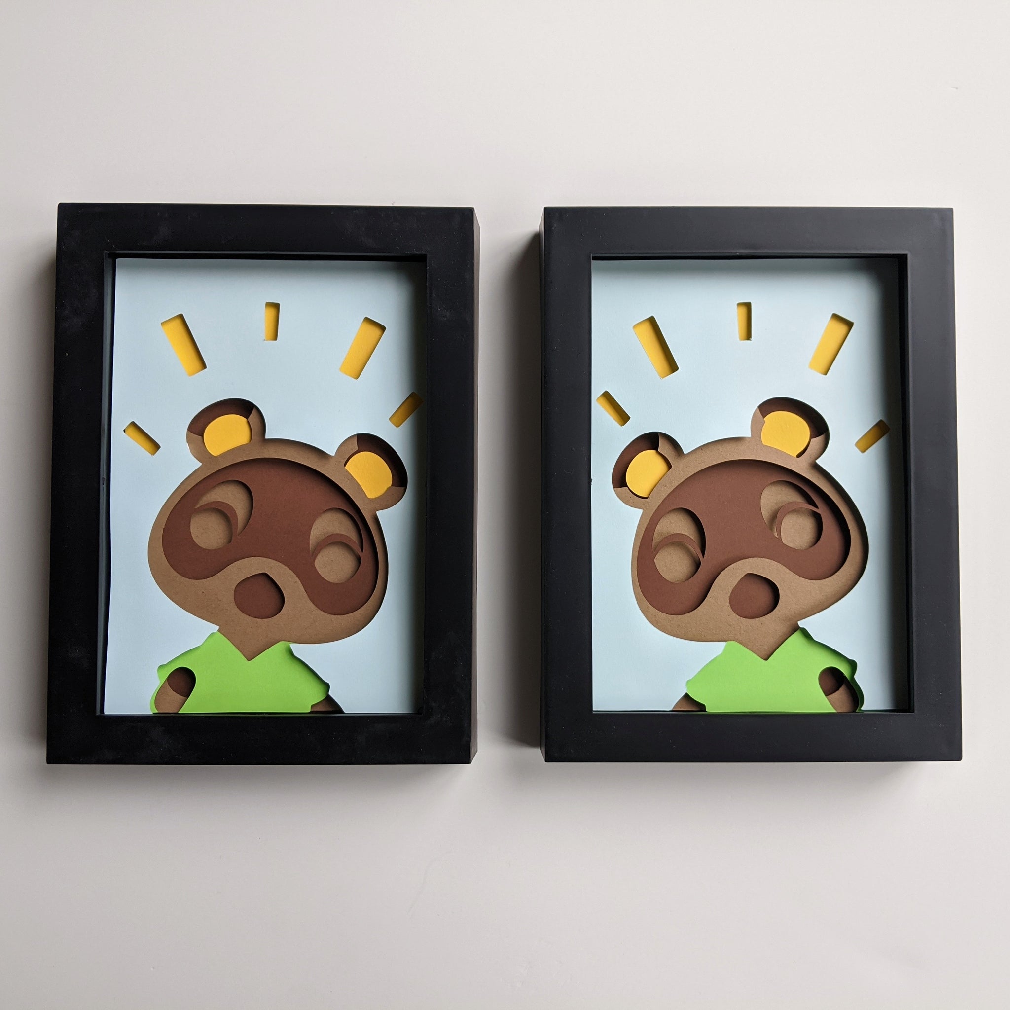 Download Timmy And Tommy Animal Crossing 5 X7 Shadowbox Papercut Small Rini Lady