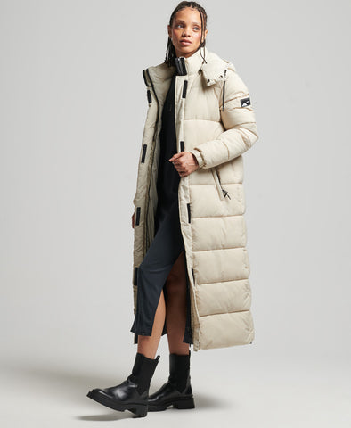 womens puffer trench coat