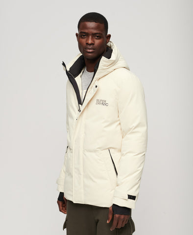 White parka store jacket mens