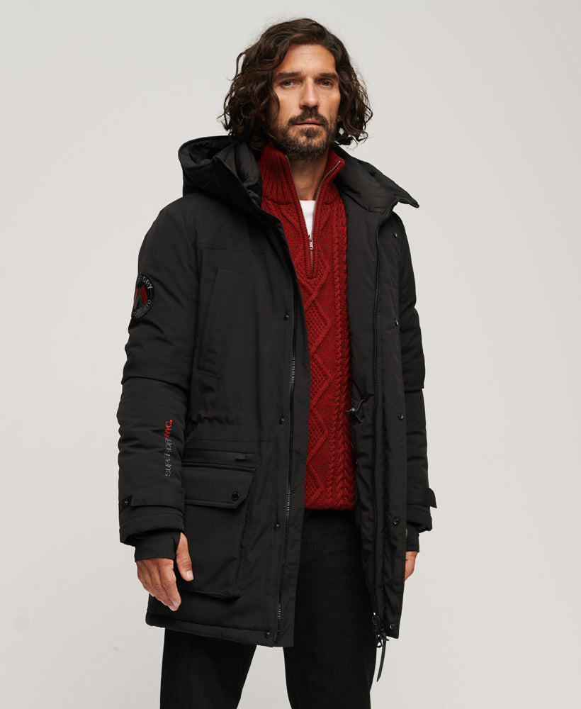 Red on sale superdry coat