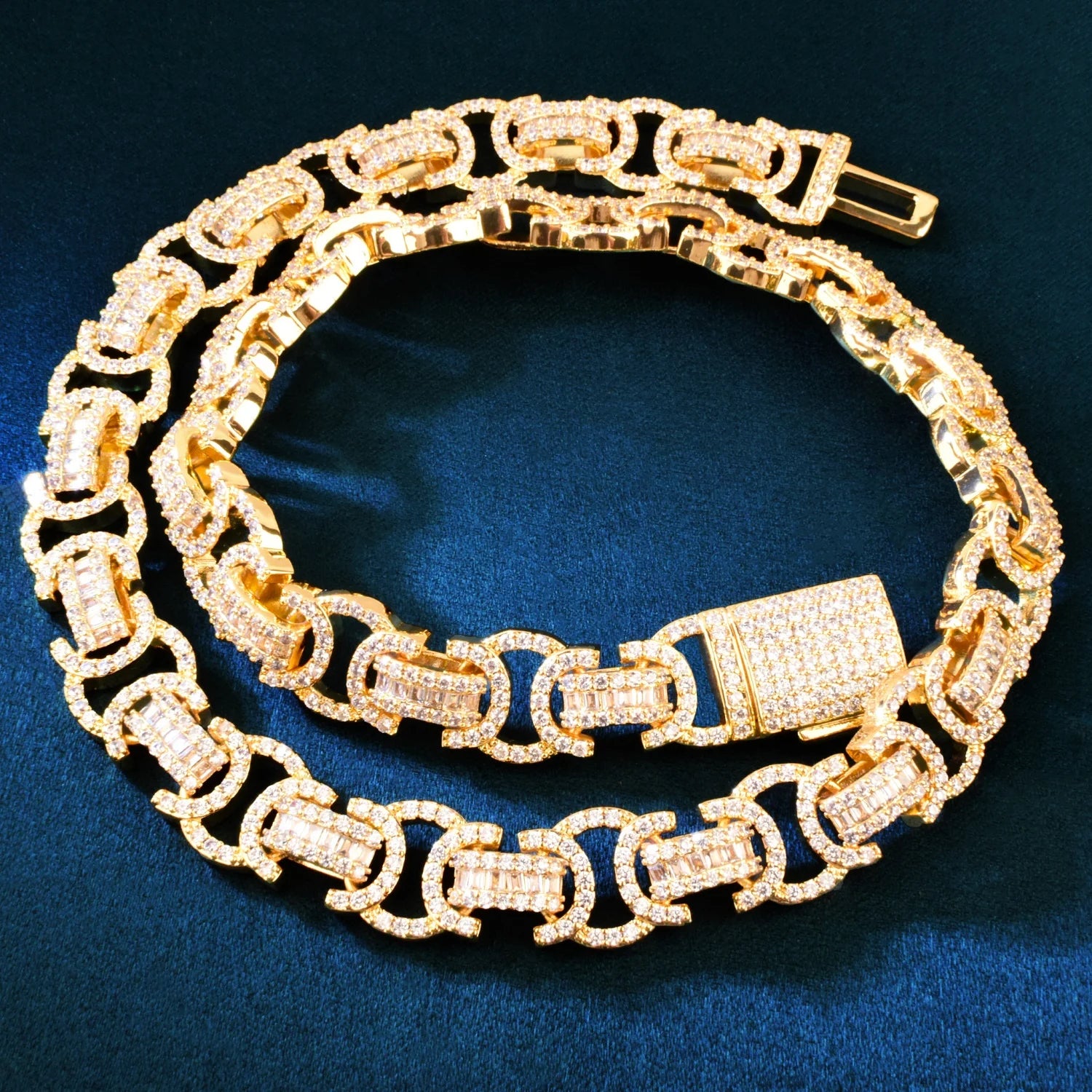 15mm Baguette Byzantine Chain