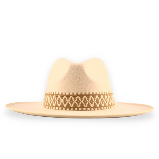 Dallas - Pencil Curl Brim Fedora - Off White Large 58-60cm / Off White