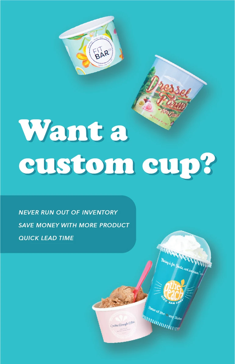 Choice 16 oz. Blue Paper Frozen Yogurt / Soup / Food Cup - 1000/Case