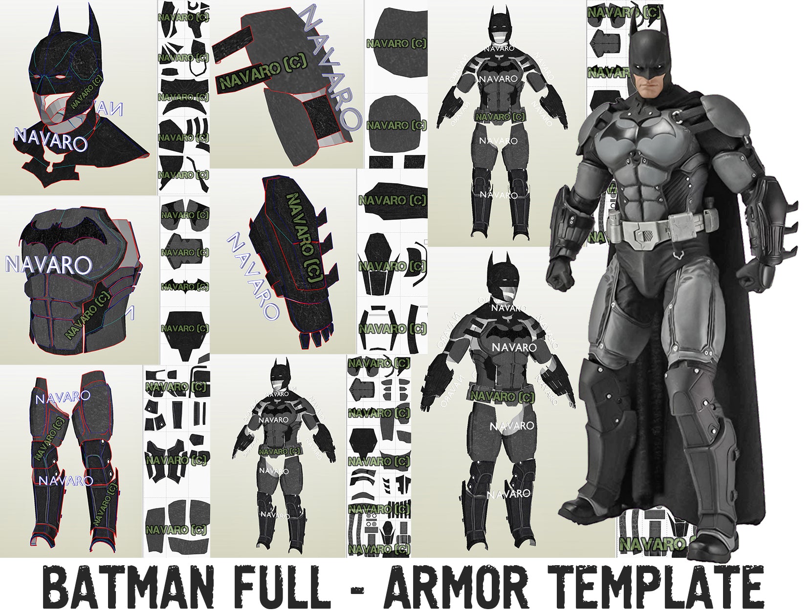 Introducir 73+ imagen batman eva foam template