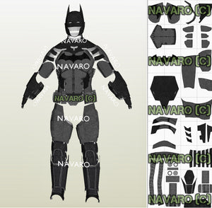 BATMAN Arkham Origins (Eva Foam Template) | Batman Armor Pepakura – NAVARO