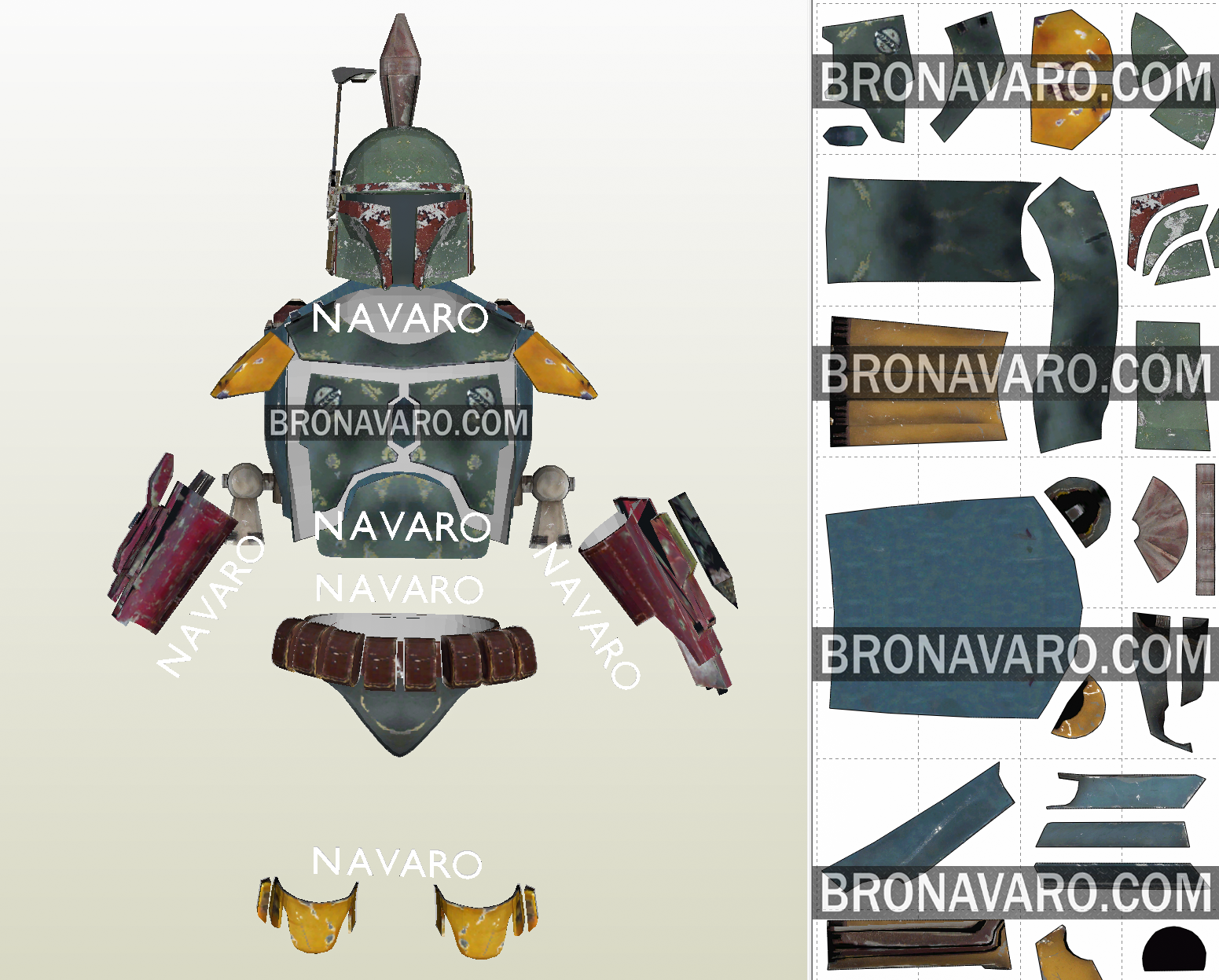 Boba Fett Armor Template