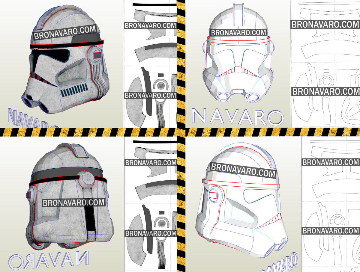 clone trooper belt pepakura files