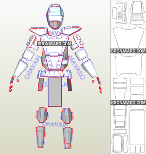 CYRAX Cosplay Armor Template - Mortal Kombat Pepakura – NAVARO