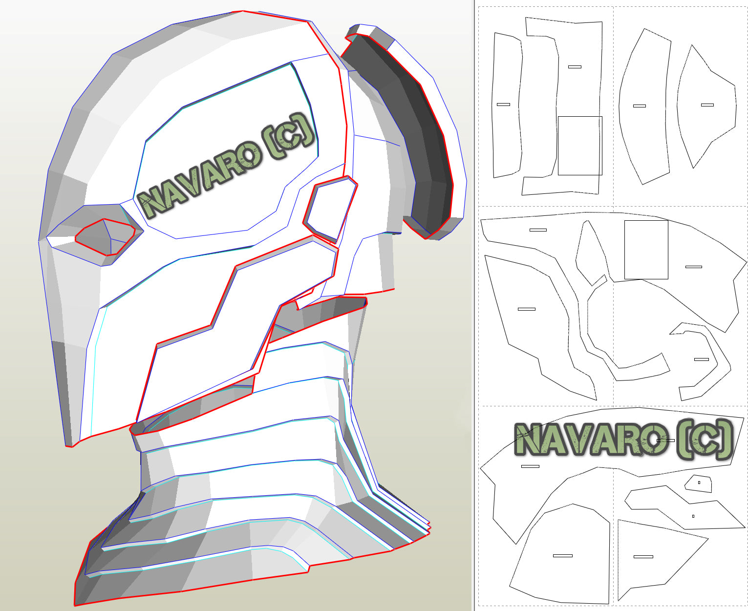 pepakura templates