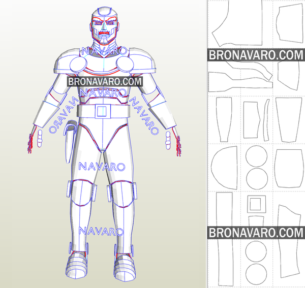 DOCTOR DOOM Cosplay Armor Template - Dr Doom Full Armor Pepakura – NAVARO