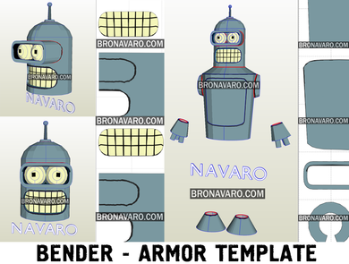 Cosplay Armor Templates Navaro - roblox body armor template