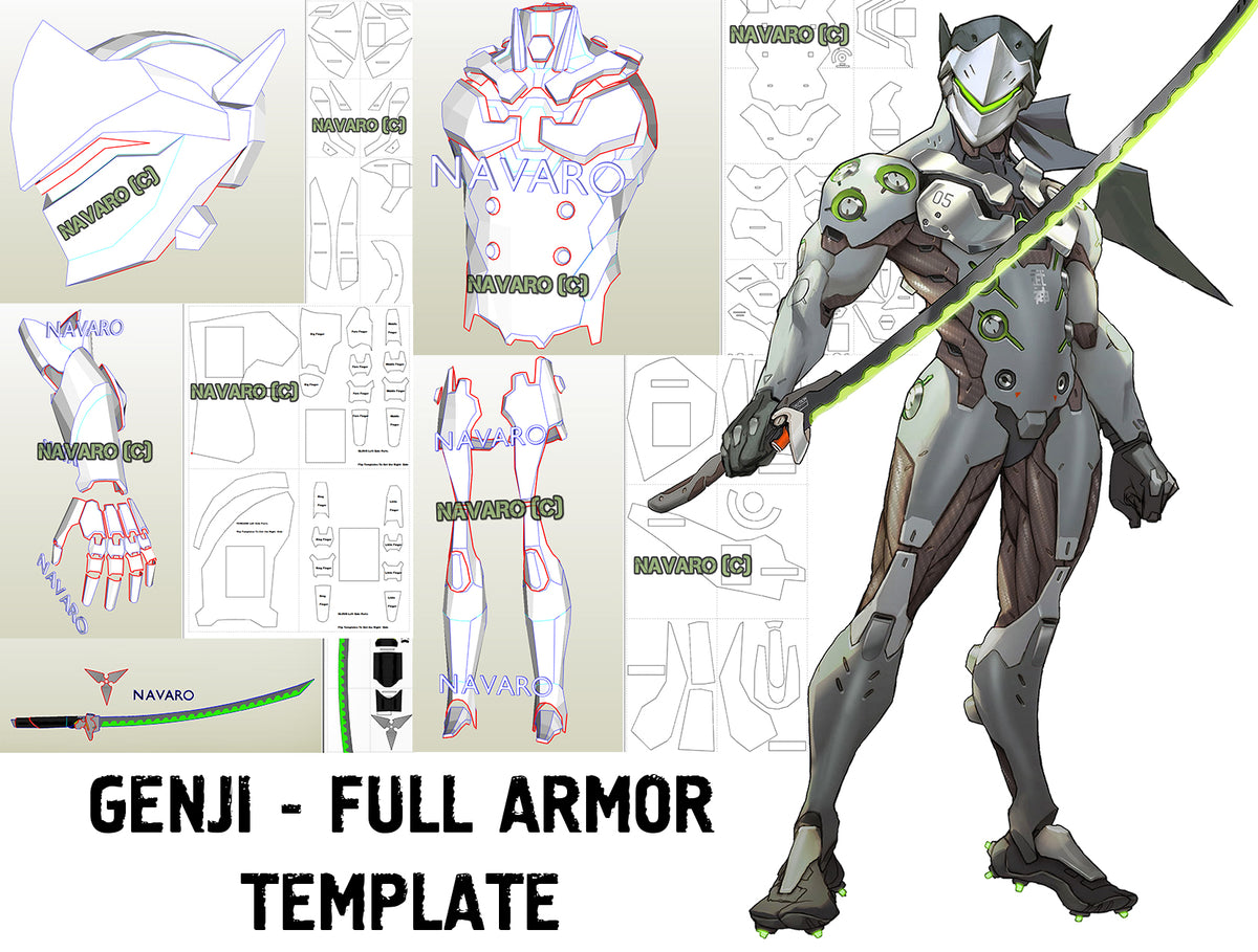 genji hands pepakura