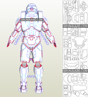 HALO INFINITE Armor (Foam Template) - Master Chief Armor Pepakura – NAVARO