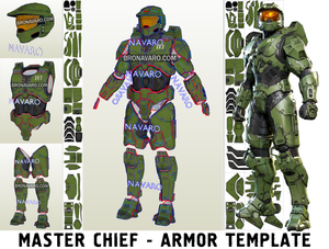 HALO INFINITE Armor (Foam Template) - Master Chief Armor Pepakura – NAVARO