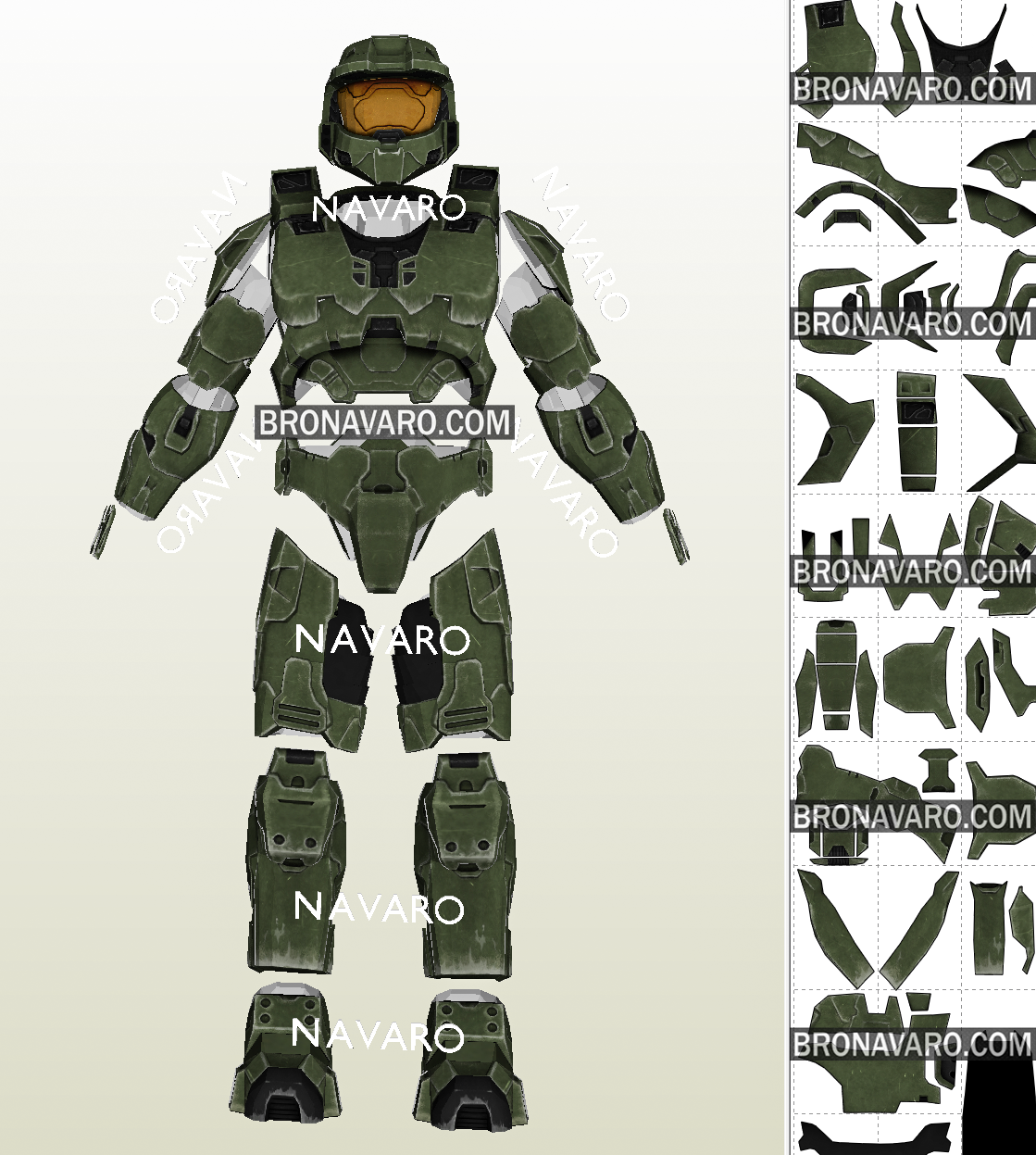 halo 4 master chief armor drawing