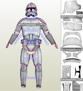 clone trooper phase 2 pepakura files