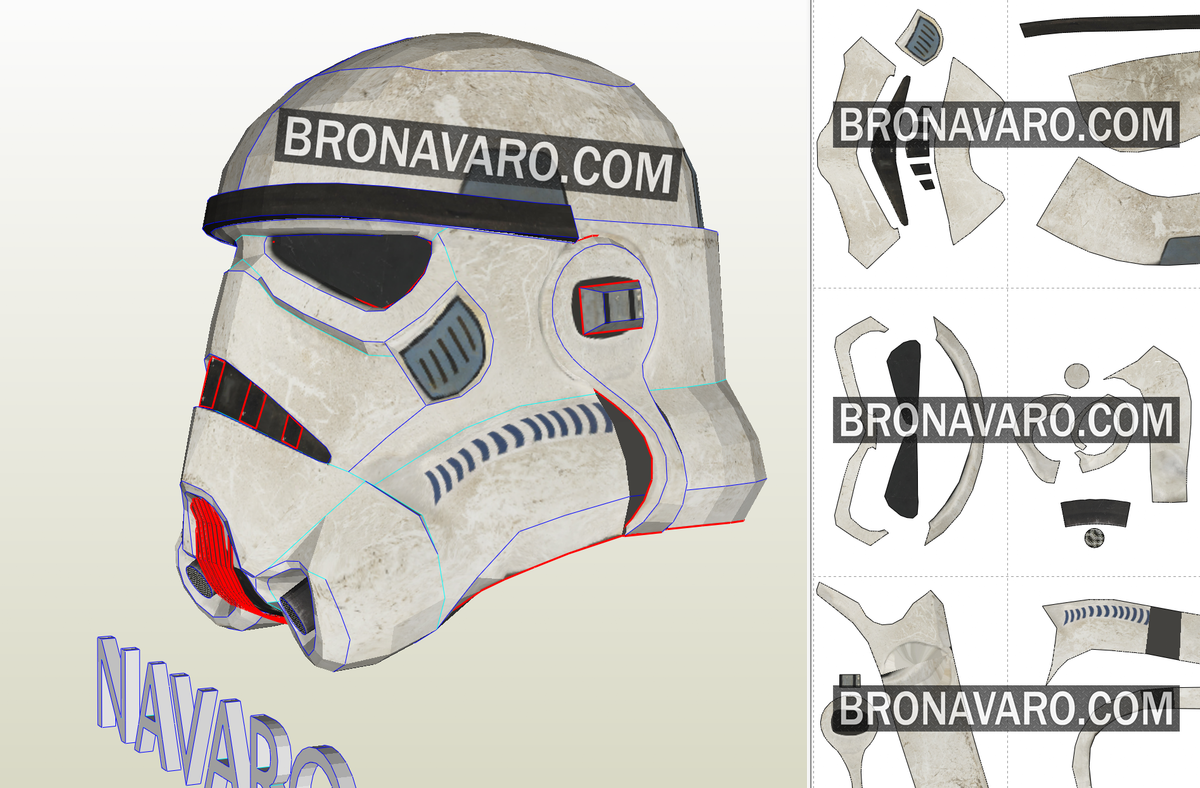 Stormtrooper Helmet Template Printable