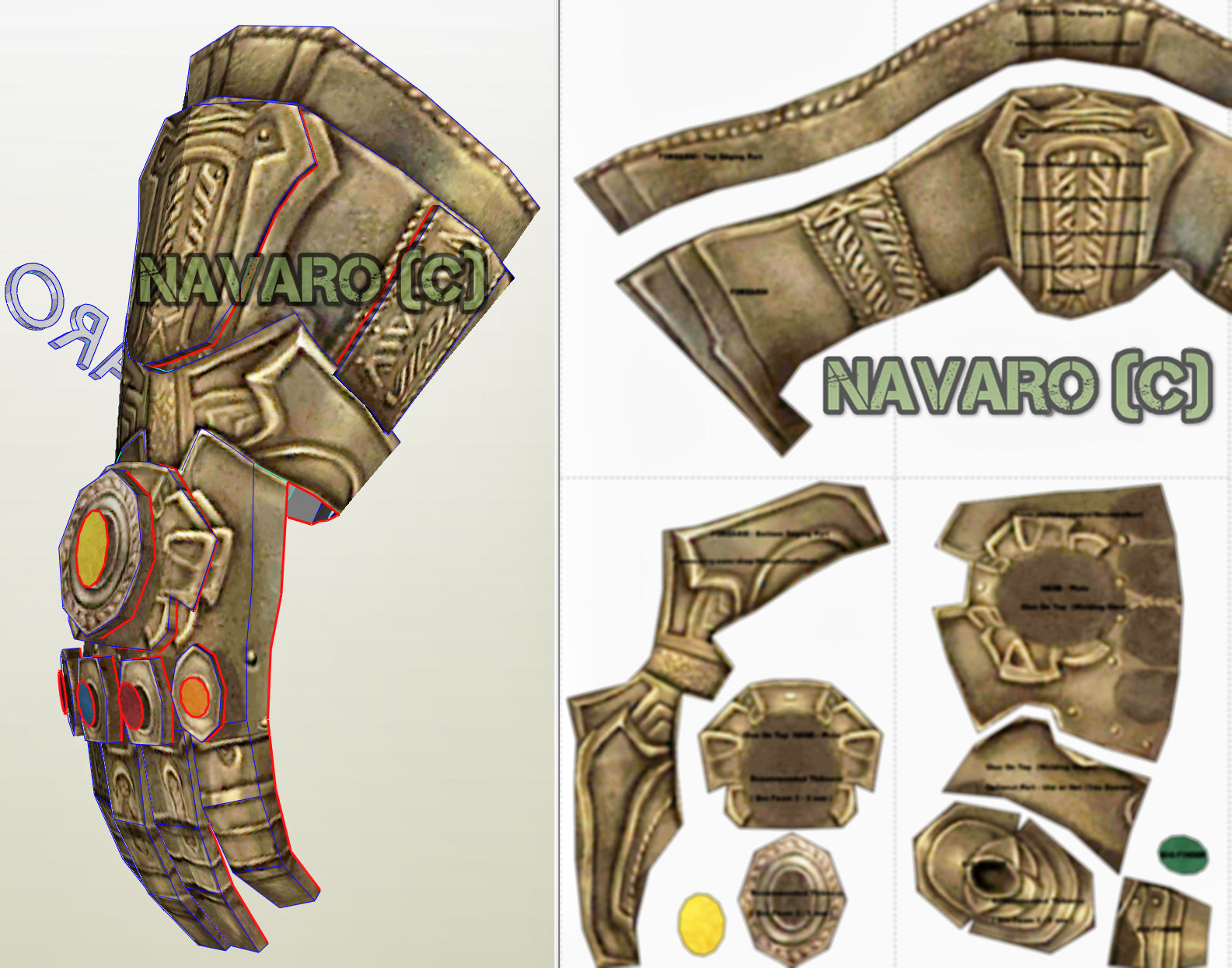 thanos-infinity-gauntlet-foam-template-thanos-gauntlet-pepakura