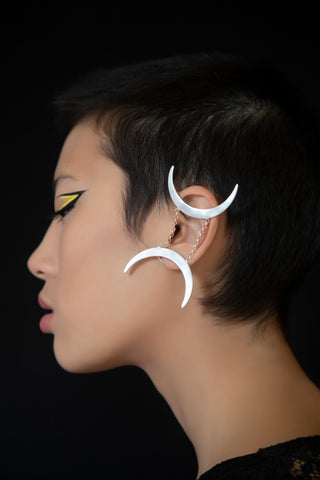 Avant-garde statement Ear Cuffs by Mystic J