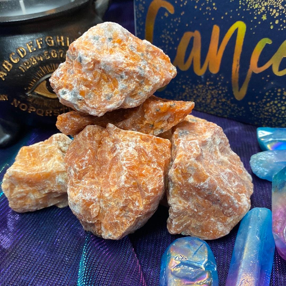 Raw Orange Calcite